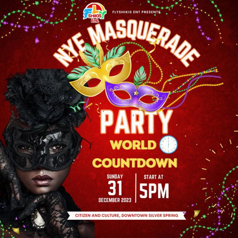 NYE MASQUERADE PARTY WORLD COUNTDOWN
